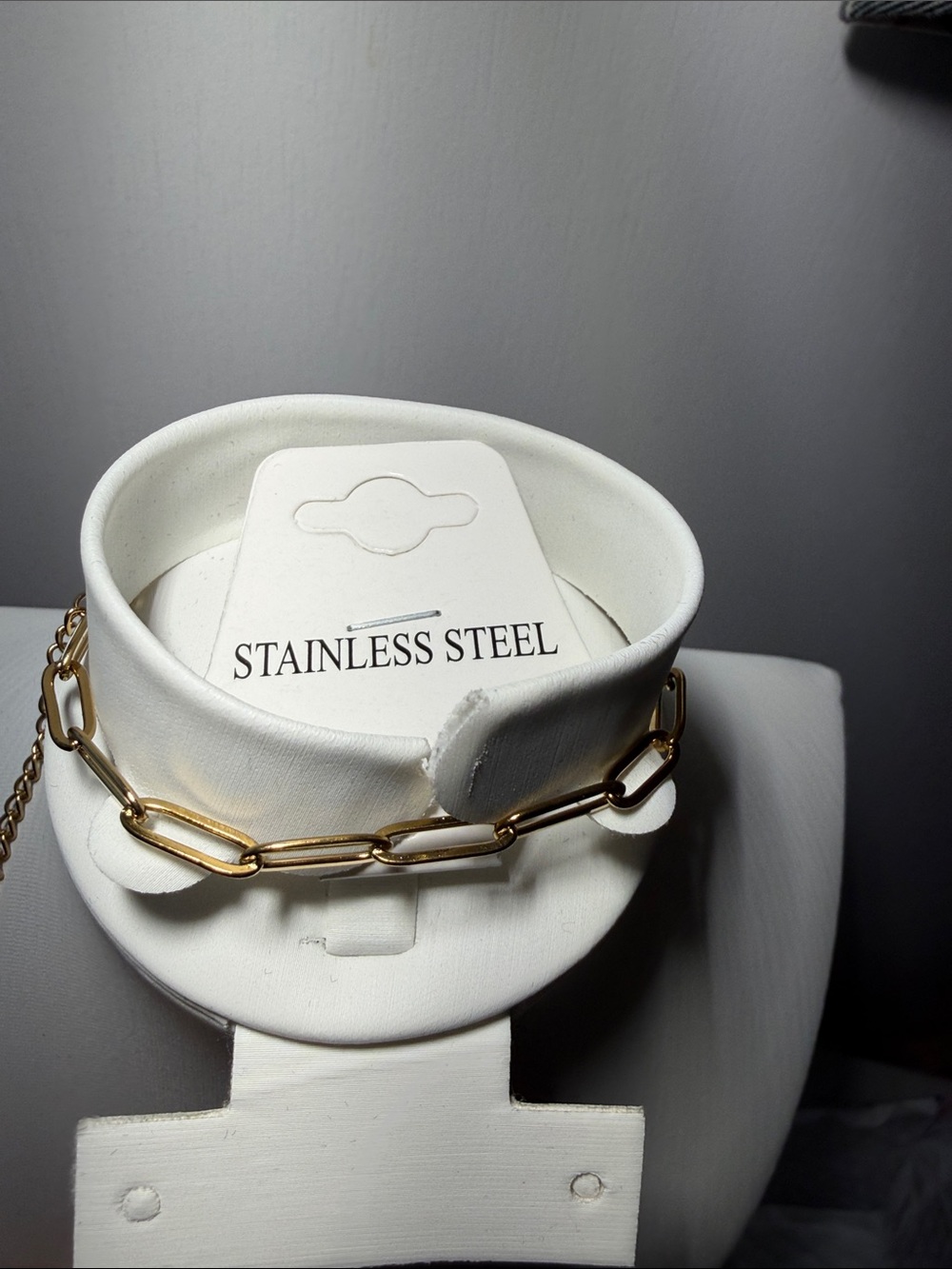 Plunder Gold-Tone Elongated Link bracelet